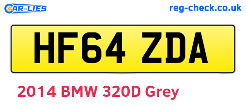 HF64ZDA are the vehicle registration plates.