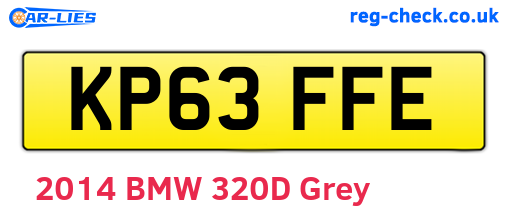 KP63FFE are the vehicle registration plates.