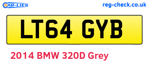 LT64GYB are the vehicle registration plates.