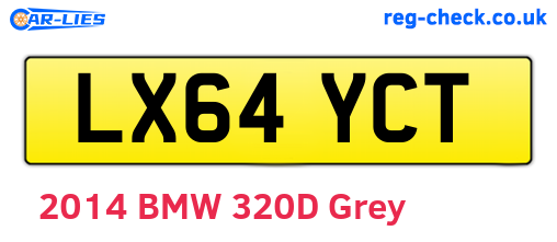LX64YCT are the vehicle registration plates.