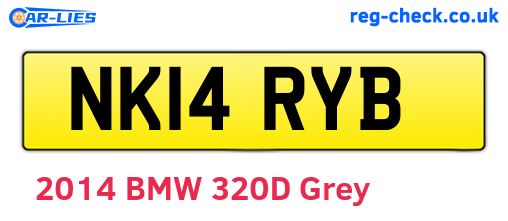 NK14RYB are the vehicle registration plates.