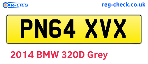 PN64XVX are the vehicle registration plates.