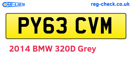 PY63CVM are the vehicle registration plates.
