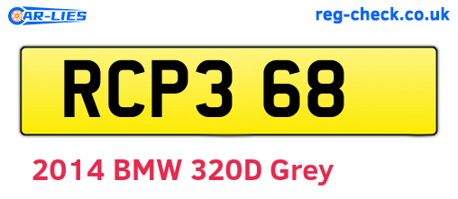 RCP368 are the vehicle registration plates.