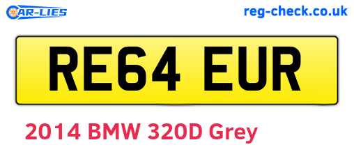 RE64EUR are the vehicle registration plates.
