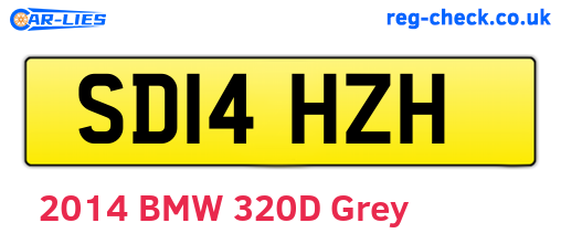 SD14HZH are the vehicle registration plates.