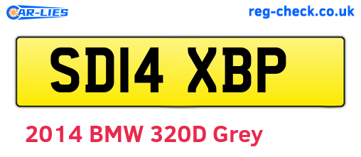 SD14XBP are the vehicle registration plates.