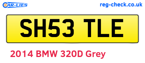 SH53TLE are the vehicle registration plates.