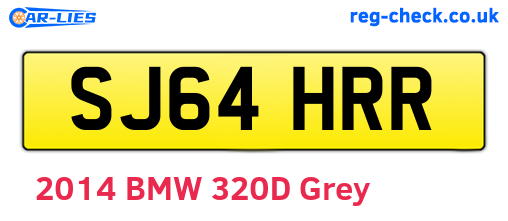 SJ64HRR are the vehicle registration plates.