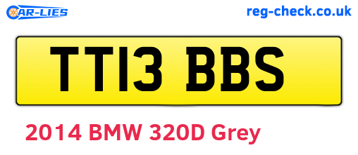 TT13BBS are the vehicle registration plates.