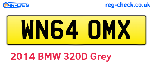 WN64OMX are the vehicle registration plates.