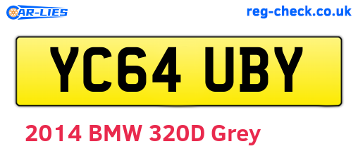 YC64UBY are the vehicle registration plates.