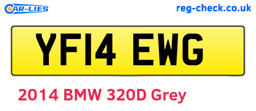 YF14EWG are the vehicle registration plates.