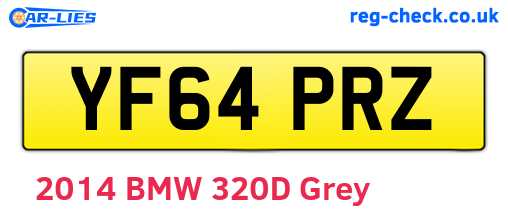 YF64PRZ are the vehicle registration plates.