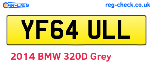 YF64ULL are the vehicle registration plates.