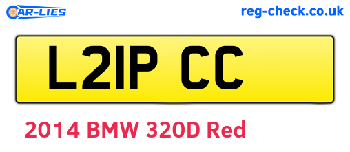 L21PCC are the vehicle registration plates.