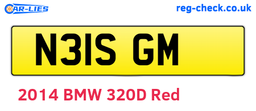 N31SGM are the vehicle registration plates.