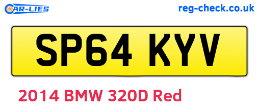 SP64KYV are the vehicle registration plates.