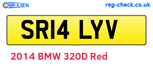 SR14LYV are the vehicle registration plates.