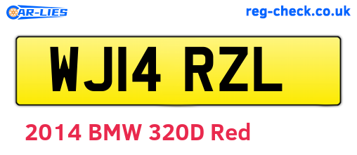 WJ14RZL are the vehicle registration plates.