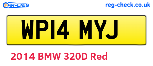 WP14MYJ are the vehicle registration plates.