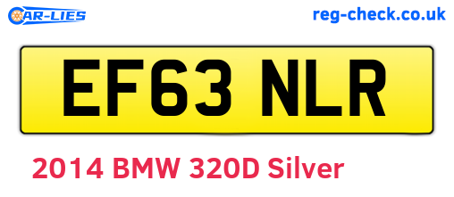 EF63NLR are the vehicle registration plates.