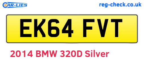 EK64FVT are the vehicle registration plates.