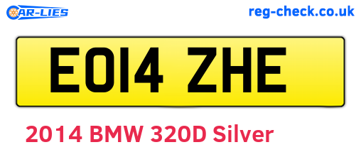 EO14ZHE are the vehicle registration plates.