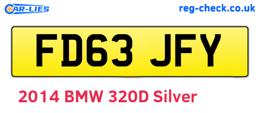 FD63JFY are the vehicle registration plates.