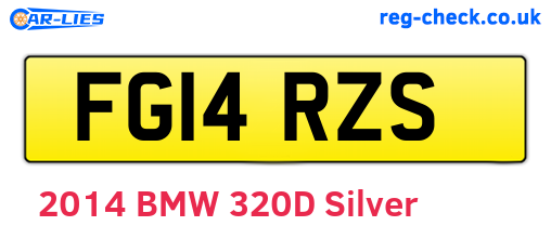 FG14RZS are the vehicle registration plates.
