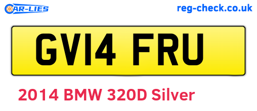 GV14FRU are the vehicle registration plates.