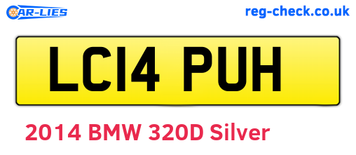LC14PUH are the vehicle registration plates.