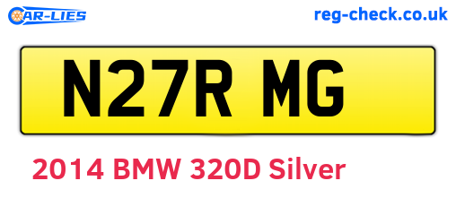 N27RMG are the vehicle registration plates.
