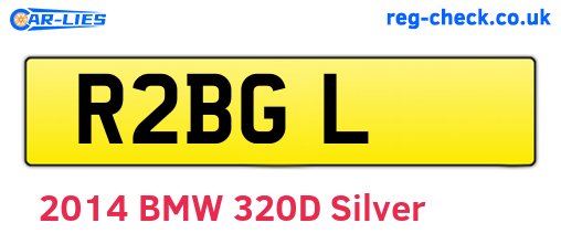 R2BGL are the vehicle registration plates.