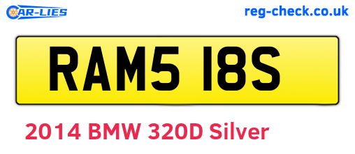 RAM518S are the vehicle registration plates.