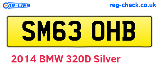 SM63OHB are the vehicle registration plates.