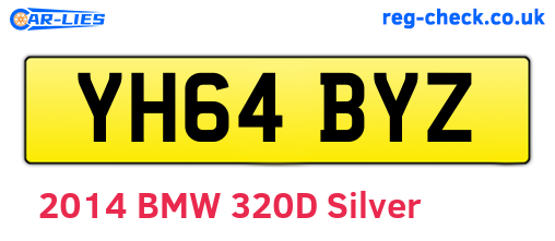 YH64BYZ are the vehicle registration plates.