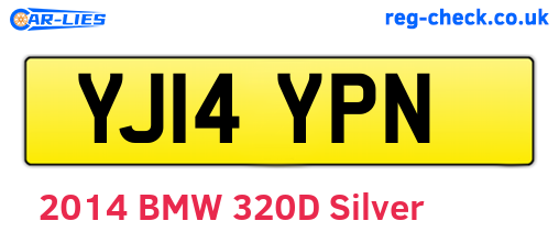 YJ14YPN are the vehicle registration plates.