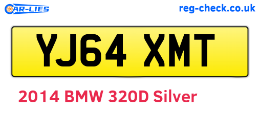 YJ64XMT are the vehicle registration plates.