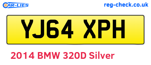 YJ64XPH are the vehicle registration plates.