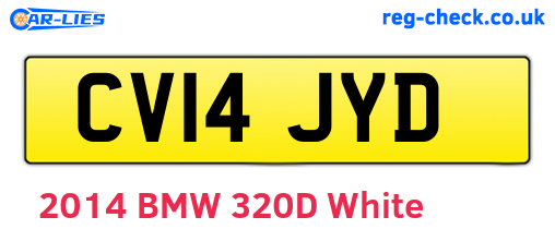 CV14JYD are the vehicle registration plates.