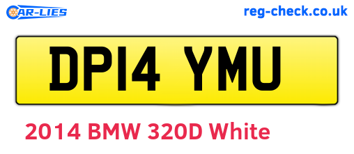 DP14YMU are the vehicle registration plates.