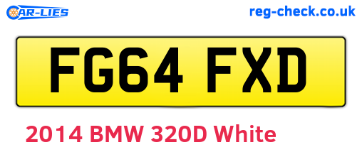 FG64FXD are the vehicle registration plates.