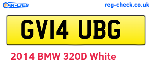GV14UBG are the vehicle registration plates.