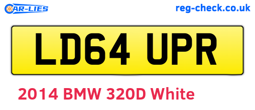 LD64UPR are the vehicle registration plates.