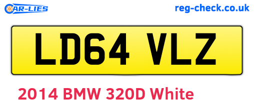 LD64VLZ are the vehicle registration plates.