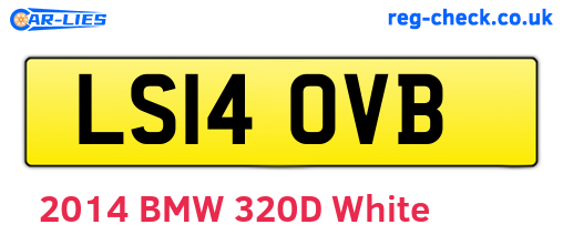 LS14OVB are the vehicle registration plates.