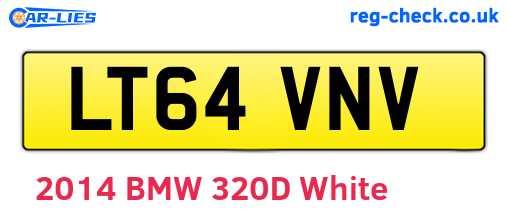 LT64VNV are the vehicle registration plates.