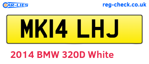MK14LHJ are the vehicle registration plates.