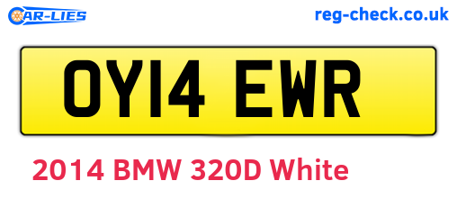 OY14EWR are the vehicle registration plates.